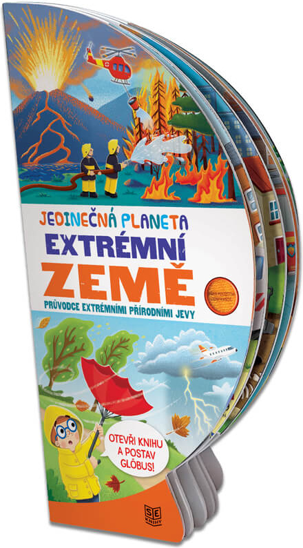 Pexi Knížka rozkládací glóbus - Extrémní země