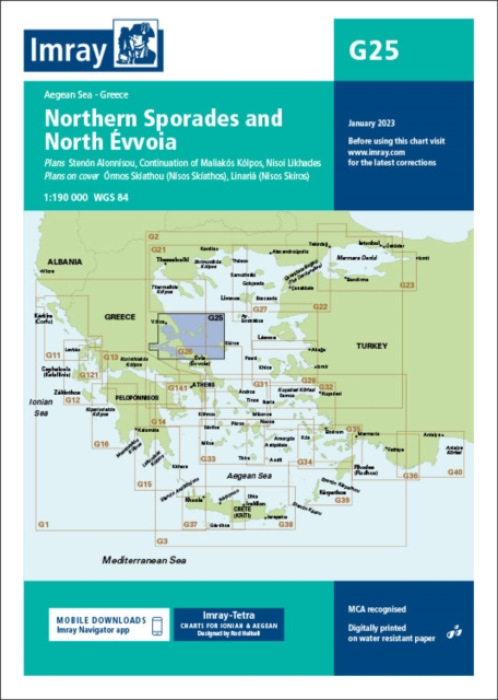 Imray Chart G25, Northern Sporades and North Evvoia