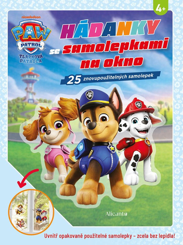 Tlapková patrola - Hádanky se samolepkami na okno