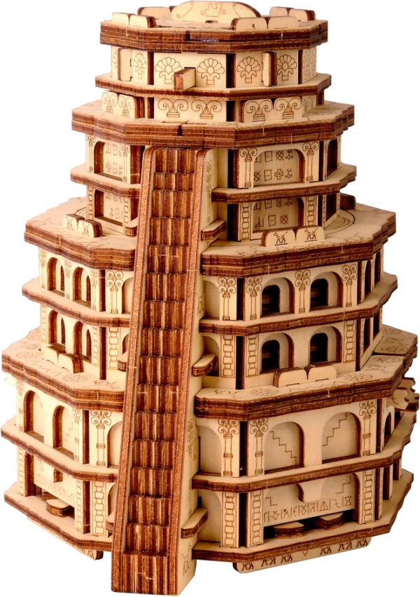 EscapeWelt Dřevěný hlavolam Quest Tower
