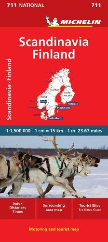 Scandinavia a Finland - Michelin National Map 711, Map