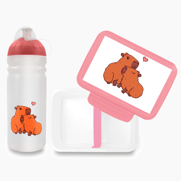 Set Zdravá lahev 0,7 l a Zdravá sváča - kapybary