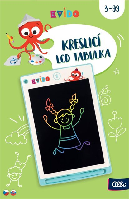 Kvído - Zelená kreslicí LCD tabulka ALBI