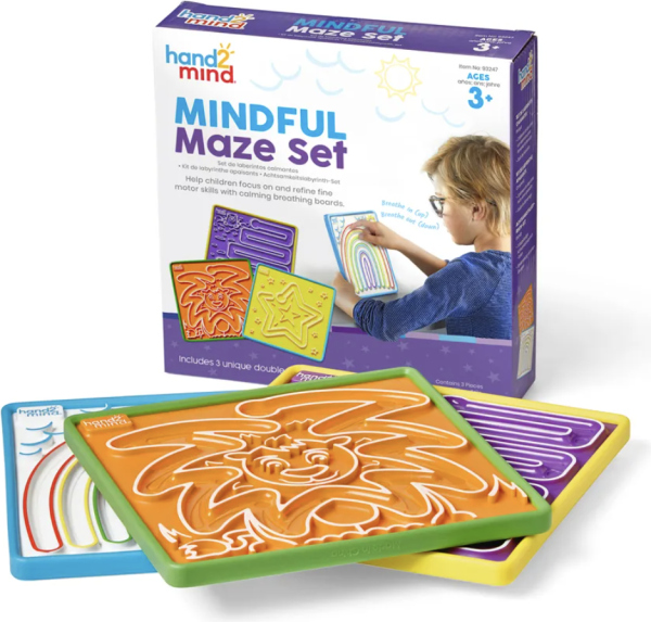 Hand2Mind - Mindful Maze Set – destičky pro zklidnění dětí