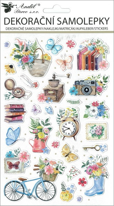 Samolepky Jarní motivy POP UP 14,5 x 25 cm