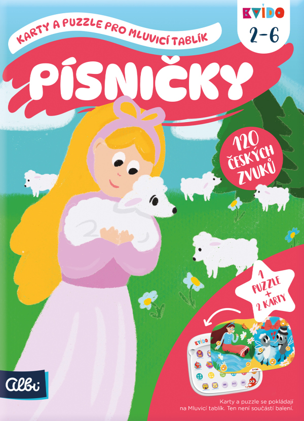 Kvído - Písničky 2 - Karty a puzzle pro Mluvicí tablík 2