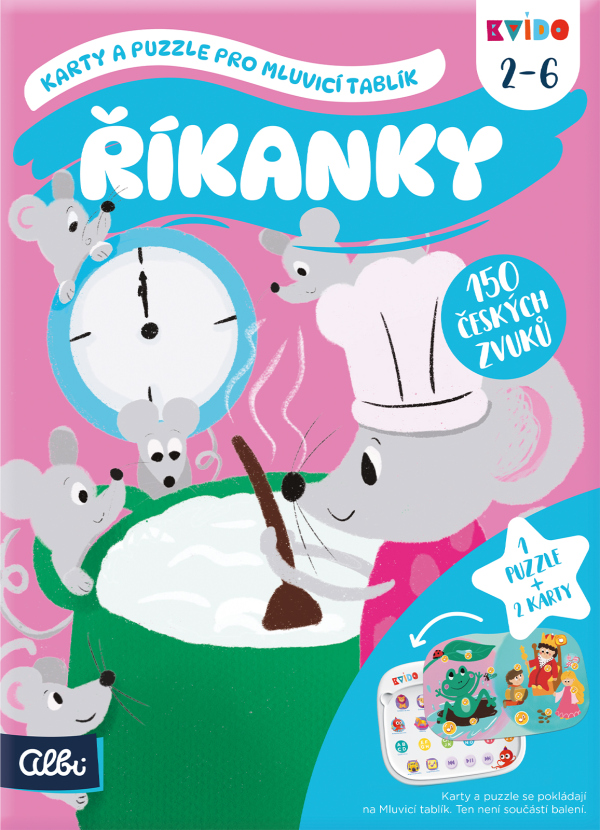 Kvído - Říkanky 2 - karty a puzzle pro Mluvicí tablík 2