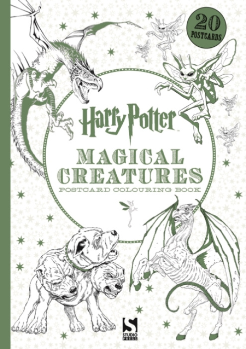 Harry Potter Magical Creatures Postcard Colouring Book, 20 postcards to colour