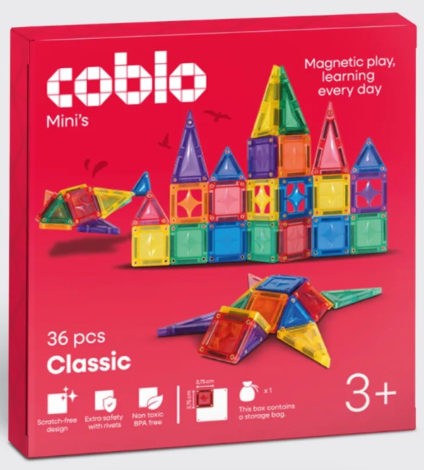 COBLO - Magnetická stavebnice Classic MINI - 36 ks