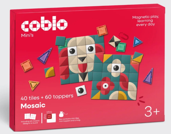 COBLO - Magnetická stavebnice Classic Mini s mozaikovými ozdobami