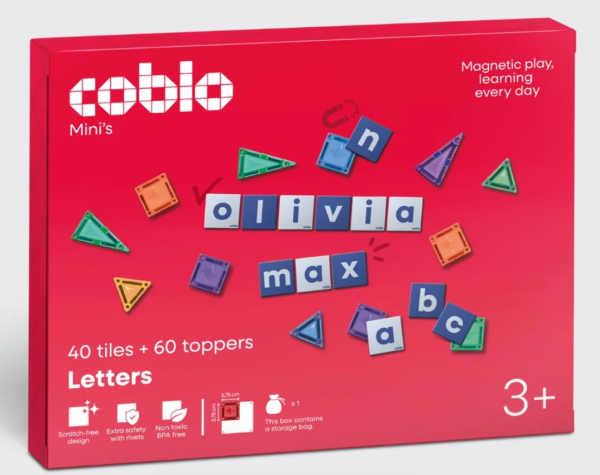 COBLO - Magnetická stavebnice Classic Mini s ozdobnými písmenky