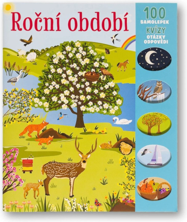 Roční období - 100 samolepek, kvízy, otázky, odpovědi