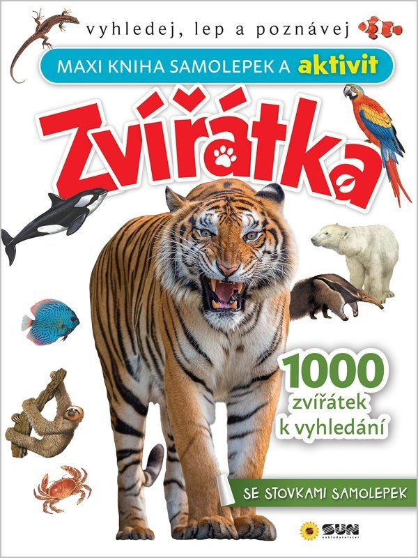 Maxi kniha samolepek a aktivit Zvířátka