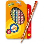 Pastelky Stabilo EASYcolors - 12 barev + ořezávátko, pro praváky