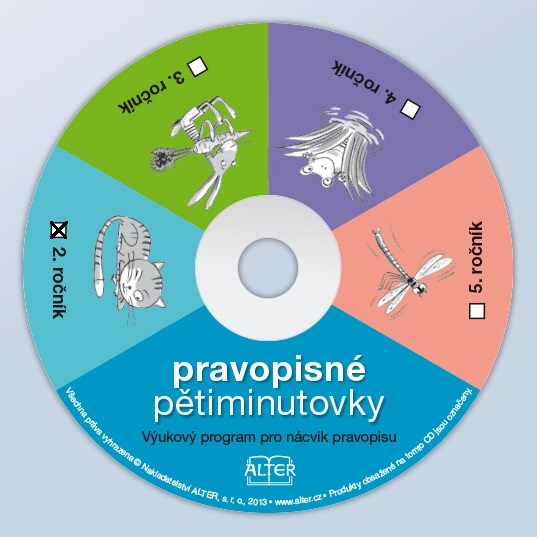 CD-ROM PRAVOPISNÉ PĚTIMINUTOVKY 2 - jednouživatelská verze