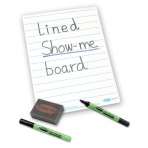 Show-me Stíratelná tabulka linkovaná + fixa a houbička – 10 ks