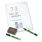 Show-me Stíratelná tabulka čtverečky + fixa a houbička
