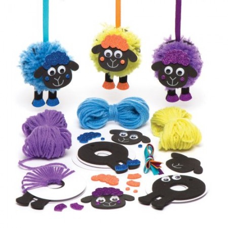 Sada k výrobě dekorace ovečka - bambulka