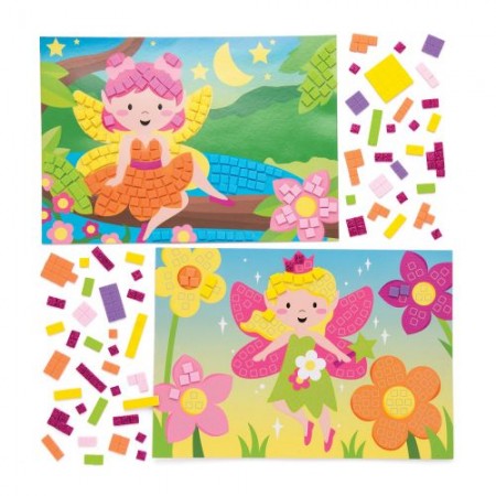 Obrázek víly - mozaika (4ks)