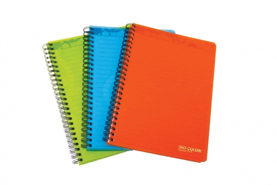 Twin wire blok A5 PP NEO COLORI zelená