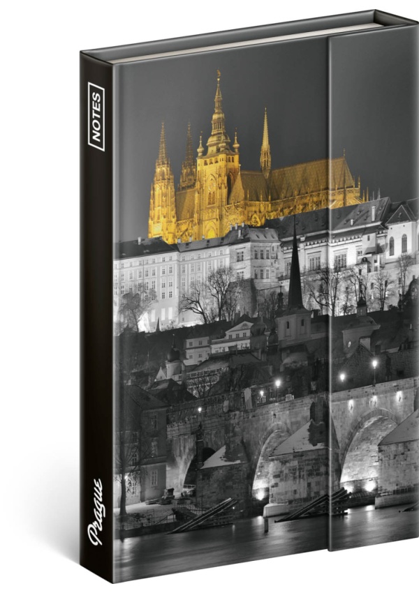 Notes Praha – Jakub Kasl, linkovaný, 11 × 16 cm