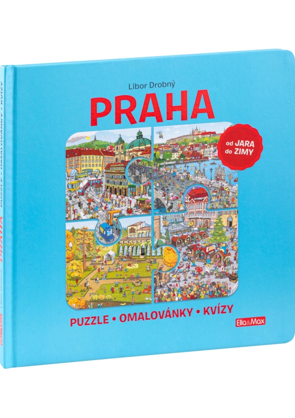 Levně PRAHA – Puzzle, omalovánky, kvízy