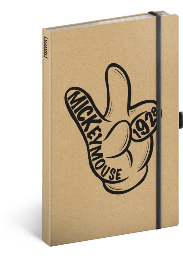 Notes Mickey Craft linkovaný, 13 × 21 cm