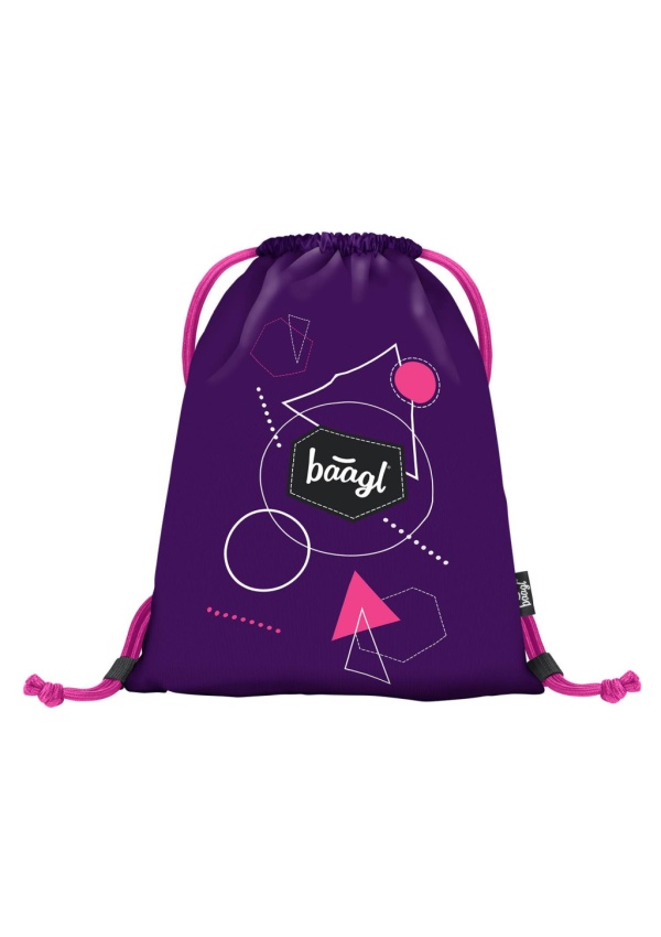 BAAGL Sáček na obuv Grafik fialový