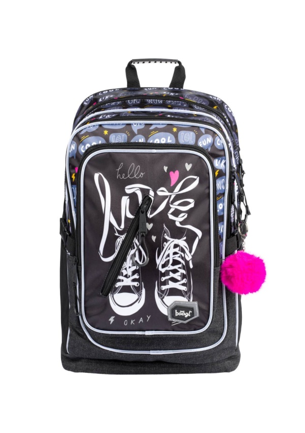 BAAGL Školní batoh Cubic Tenisky