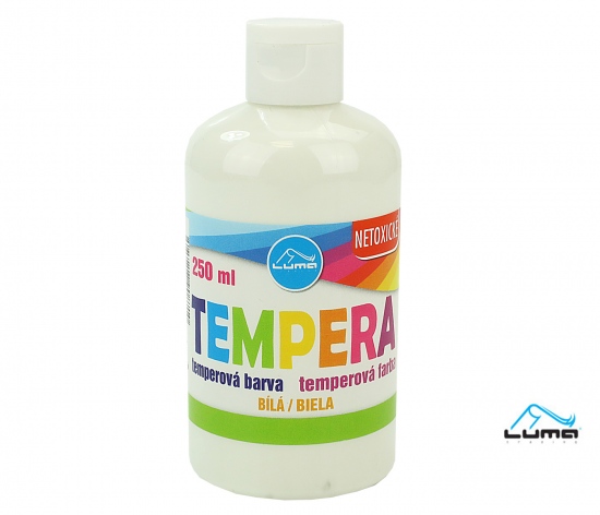 Barvy temperové LUMA 250ml bílá