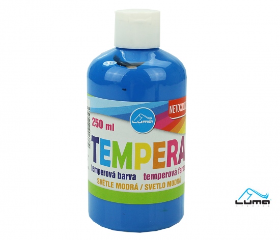 Barvy temperové LUMA 250ml modrá světle