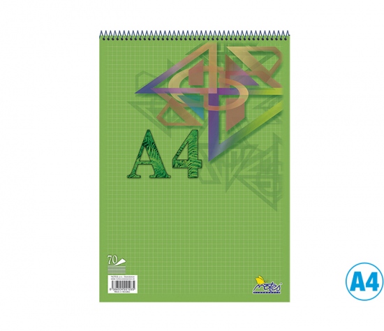 Blok spirála hlava A4 čtvereček 14075