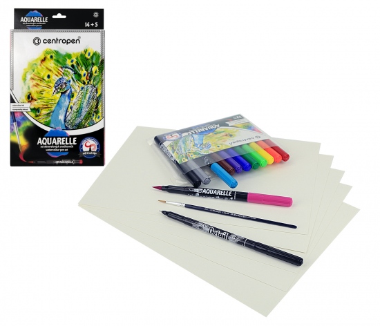 Levně Fix aquarelový sada CENTROPEN 9383/14