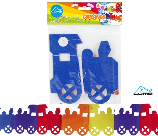 Girlanda 4m MAŠINKY LUMA