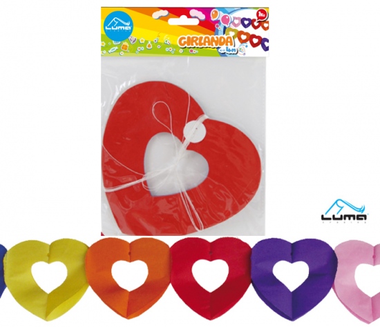 Girlanda 4m SRDCE LUMA