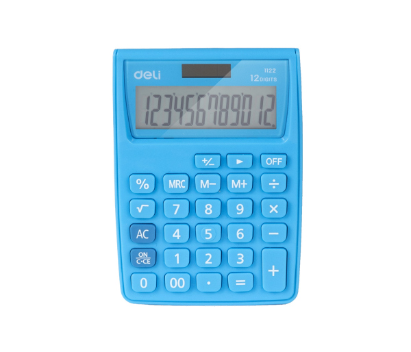Kalkulačka DELI E1122 modrá
