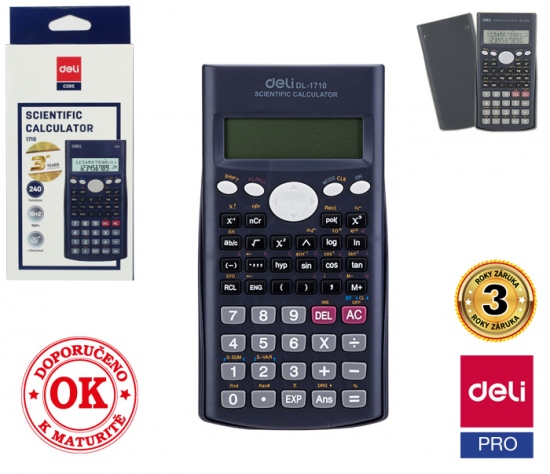 Kalkulačka vědecká DELI E1710