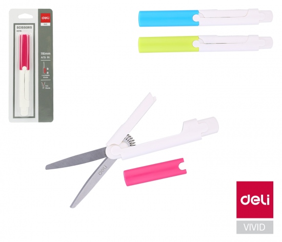 Nůžky 117mm kapesní DELI E6076