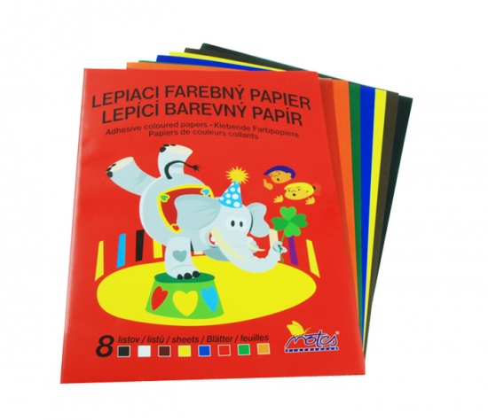 Papír barevný mix složka 8l lepící