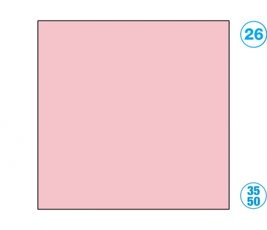 Papír barevný 35 x 50cm růžový světle