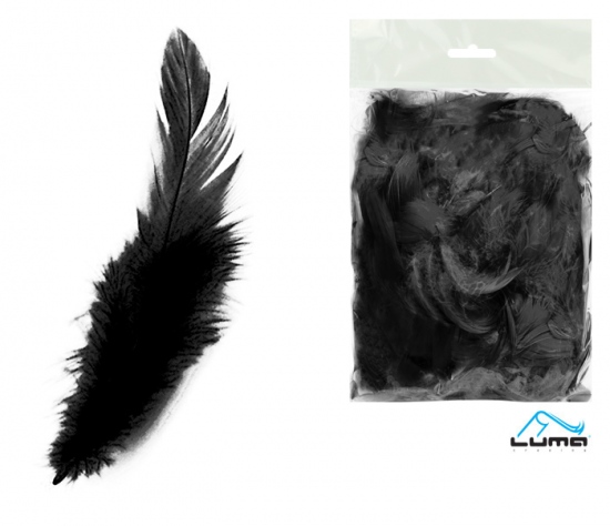 Peří barevné 10g černé LUMA