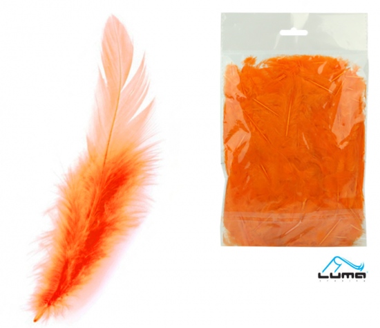Levně Peří barevné 10g oranžové LUMA