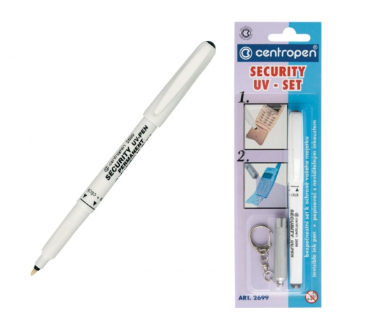 Levně Popisovač CENTROPEN 2699 Security UV - set klíčový