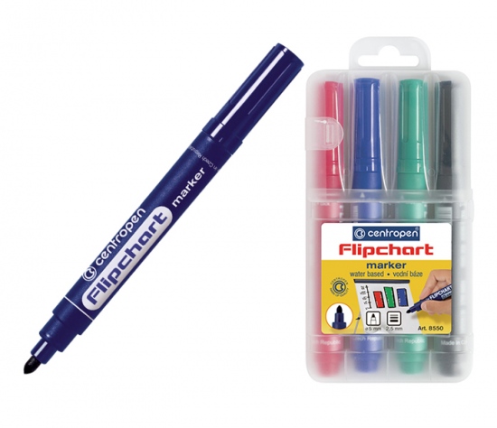 Popisovač CENTROPEN 8550/4 kulatý sada