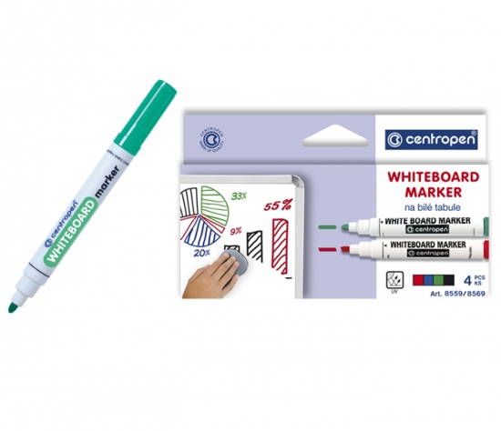 Levně Popisovač CENTROPEN 8569/4 WBM