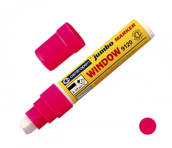 Levně Popisovač CENTROPEN 9120 růžový KŘÍDOVÝ