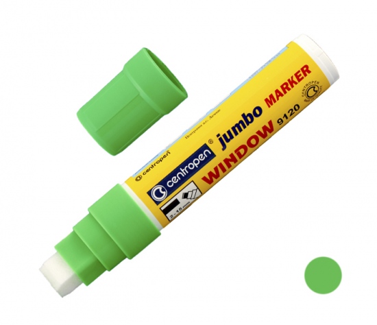 Levně Popisovač CENTROPEN 9120 zelený KŘÍDOVÝ