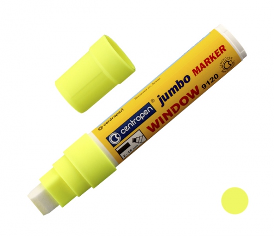 Levně Popisovač CENTROPEN 9120 žlutý KŘÍDOVÝ