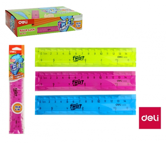 Pravítko ohebné 15cm DELI E6205