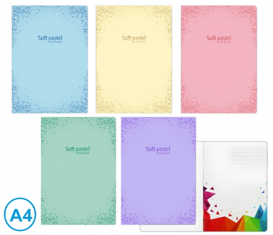 Sešit A4 linka 52l Soft pastel